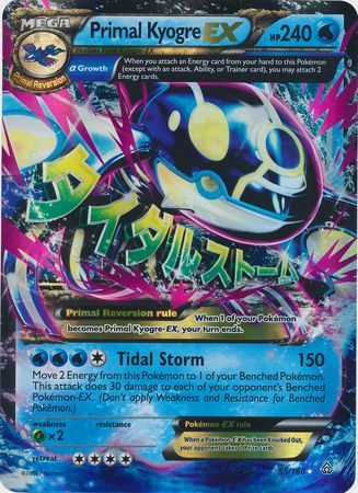 Primal Kyogre EX (55/160) (Jumbo Card) [XY: Primal Clash] | Tables and Towers