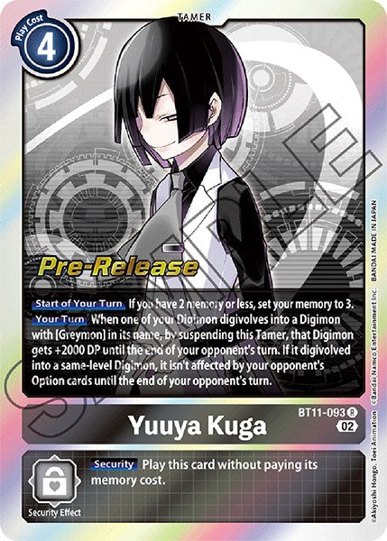 Yuuya Kuga [BT11-093] [Dimensional Phase Pre-Release Promos] | Tables and Towers