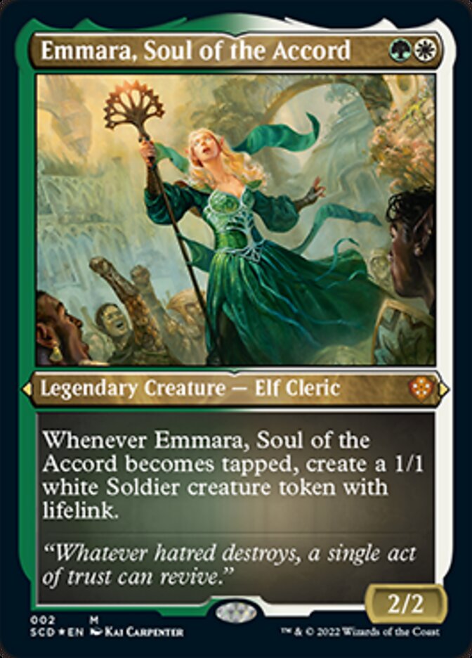 Emmara, Soul of the Accord (Foil Etched) [Starter Commander Decks] | Tables and Towers