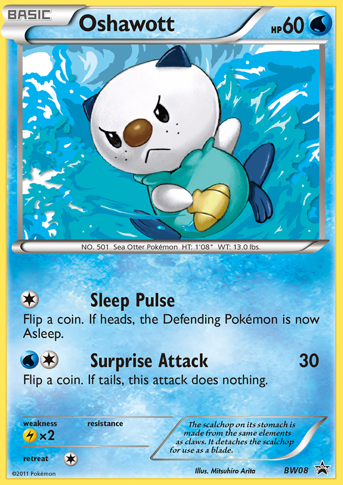 Oshawott (BW08) [Black & White: Black Star Promos] | Tables and Towers