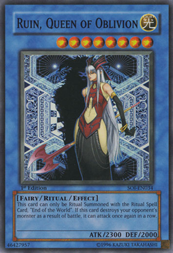 Ruin, Queen of Oblivion [SOI-EN034] Super Rare | Tables and Towers