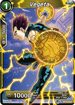 Vegeta (BT14-102) (BT14-102) [Cross Spirits] | Tables and Towers