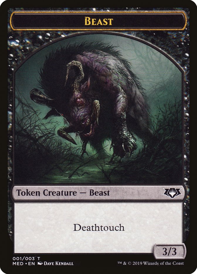 Beast Token [Mythic Edition Tokens] | Tables and Towers