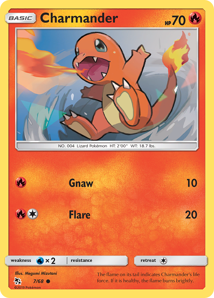 Charmander (7/68) [Sun & Moon: Hidden Fates] | Tables and Towers