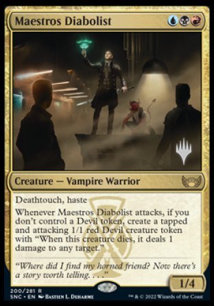 Maestros Diabolist (Promo Pack) [Streets of New Capenna Promos] | Tables and Towers