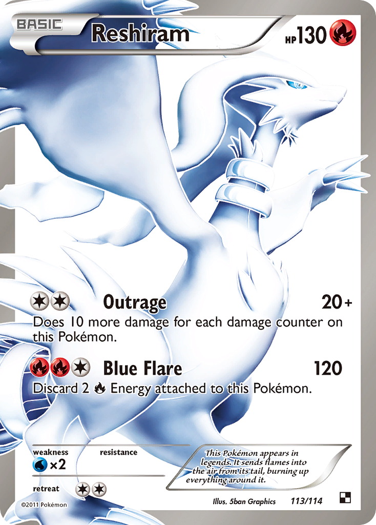 Reshiram (113/114) [Black & White: Base Set] | Tables and Towers