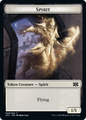 Wrenn and Six Emblem // Spirit (008) Double-Sided Token [Double Masters 2022 Tokens] | Tables and Towers