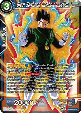 Great Saiyaman, Combo of Justice (BT14-039) [Cross Spirits] | Tables and Towers