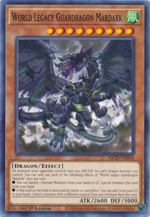 World Legacy Guardragon Mardark [MP20-EN058] Common | Tables and Towers