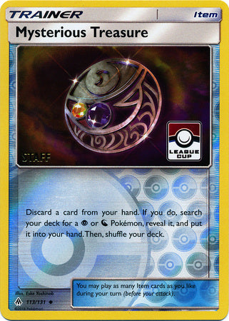 Mysterious Treasure (113/131) (League Promo Staff) [Sun & Moon: Forbidden Light] | Tables and Towers