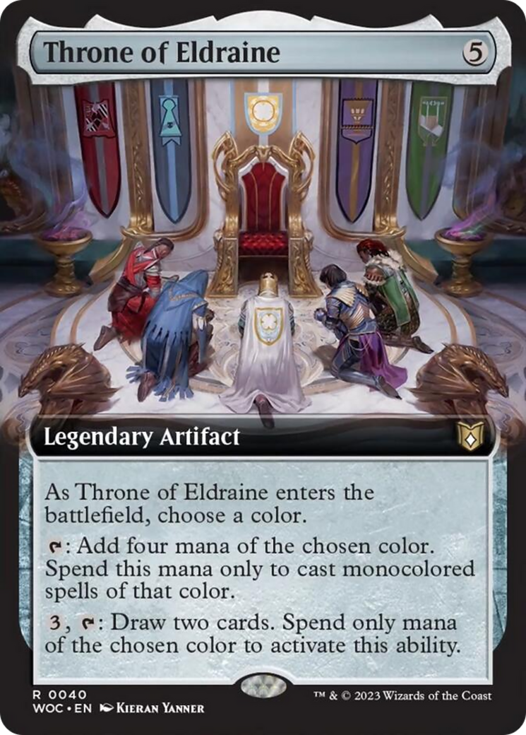 Throne of Eldraine (Extended Art) [Wilds of Eldraine Commander] | Tables and Towers