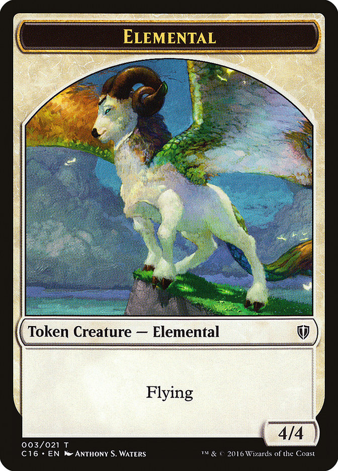 Elemental // Soldier Double-Sided Token [Commander 2016 Tokens] | Tables and Towers