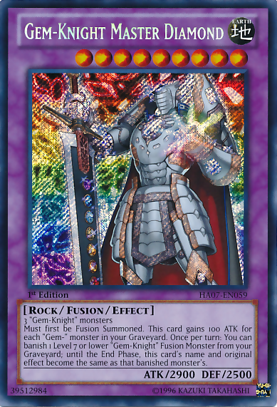 Gem-Knight Master Diamond [HA07-EN059] Secret Rare | Tables and Towers