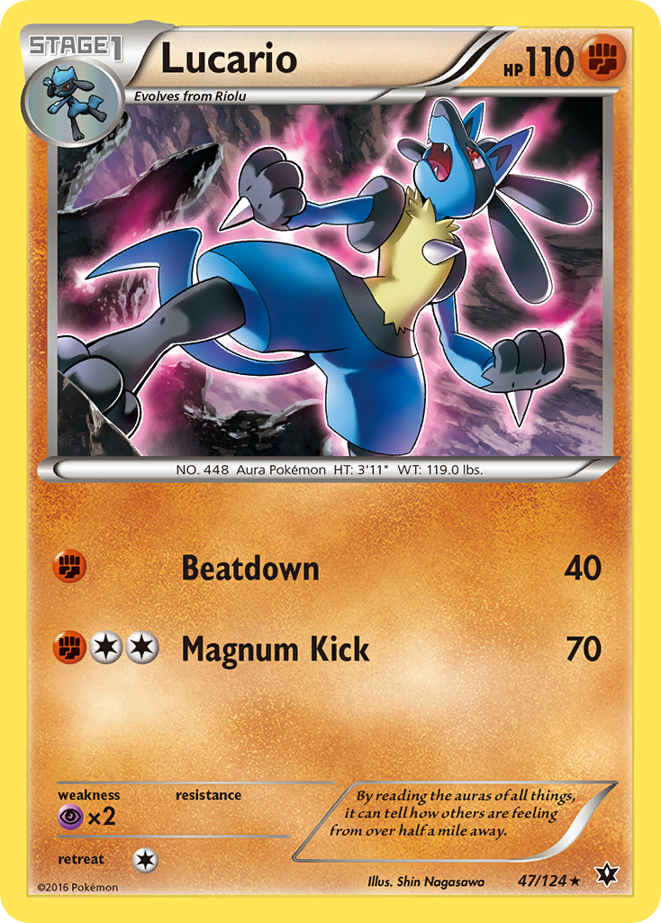 Lucario (47/124) [XY: Fates Collide] | Tables and Towers