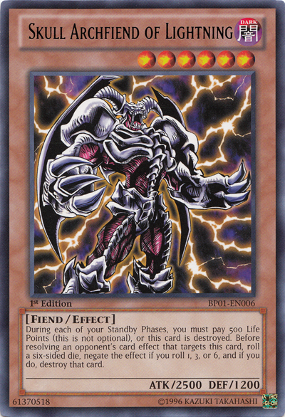 Skull Archfiend of Lightning [BP01-EN006] Rare | Tables and Towers