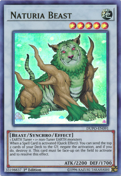 Naturia Beast [DUPO-EN091] Ultra Rare | Tables and Towers