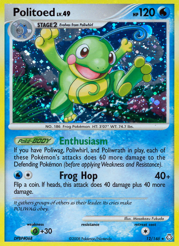 Politoed (12/146) [Diamond & Pearl: Legends Awakened] | Tables and Towers