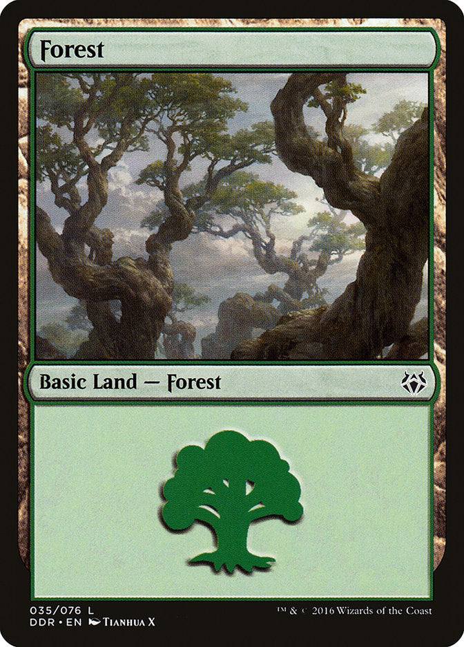 Forest (35) [Duel Decks: Nissa vs. Ob Nixilis] | Tables and Towers