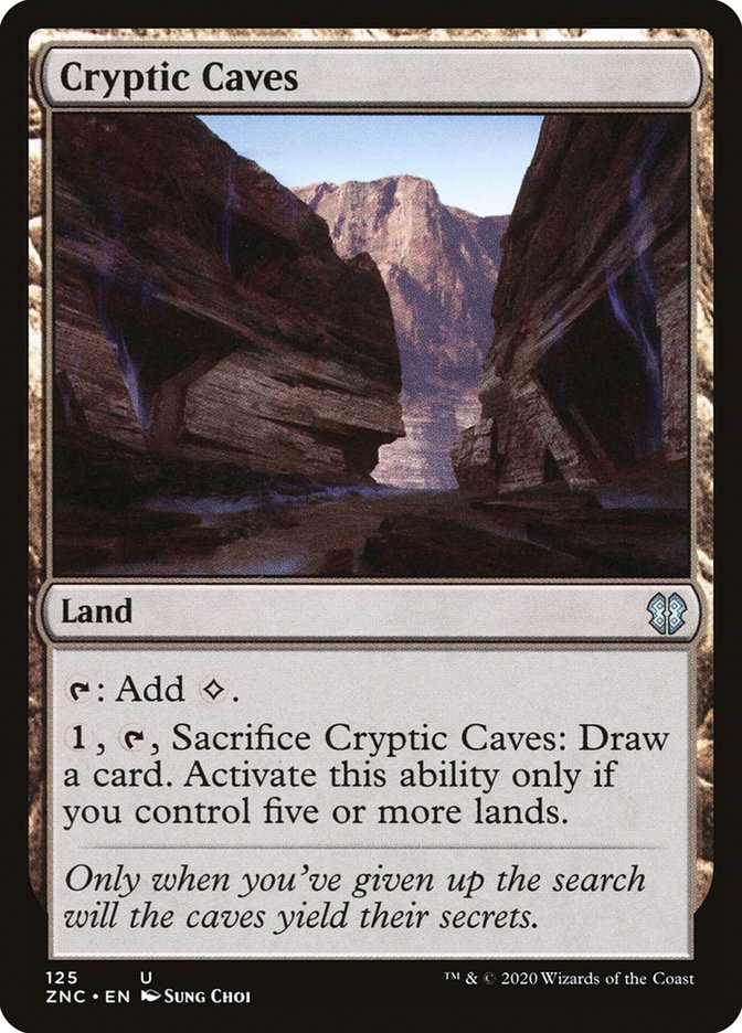 Cryptic Caves [Zendikar Rising Commander] | Tables and Towers