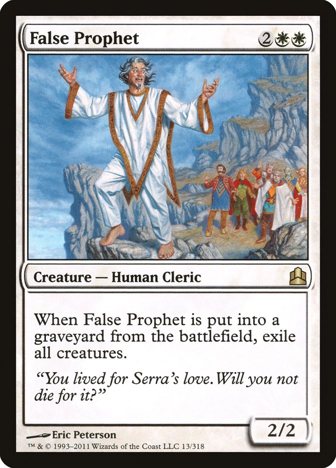 False Prophet [Commander 2011] | Tables and Towers