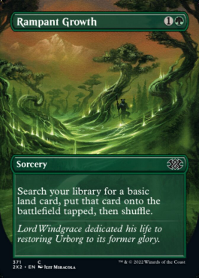 Rampant Growth (Borderless Alternate Art) [Double Masters 2022] | Tables and Towers