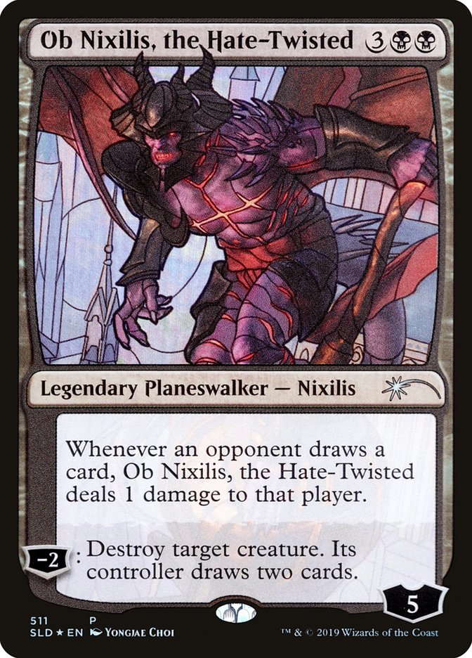 Ob Nixilis, the Hate-Twisted (Stained Glass) [Secret Lair Drop Promos] | Tables and Towers