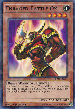 Enraged Battle Ox [BP03-EN011] Shatterfoil Rare | Tables and Towers