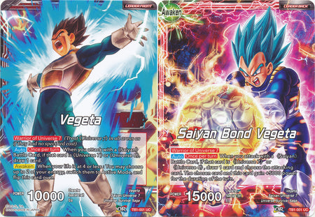 Vegeta // Saiyan Bond Vegeta (TB1-001) [The Tournament of Power] | Tables and Towers