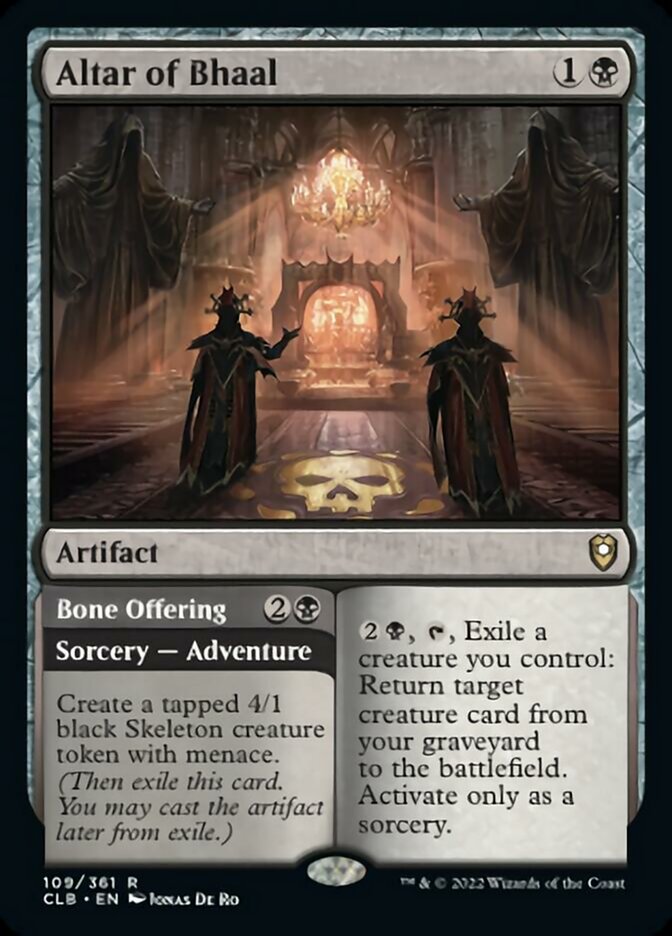 Altar of Bhaal // Bone Offering [Commander Legends: Battle for Baldur's Gate] | Tables and Towers