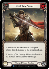 Steelblade Shunt (Red) [U-WTR126] (Welcome to Rathe Unlimited)  Unlimited Rainbow Foil | Tables and Towers