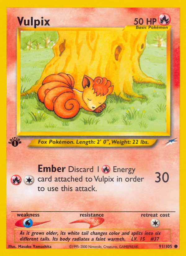 Vulpix (91/105) [Neo Destiny 1st Edition] | Tables and Towers