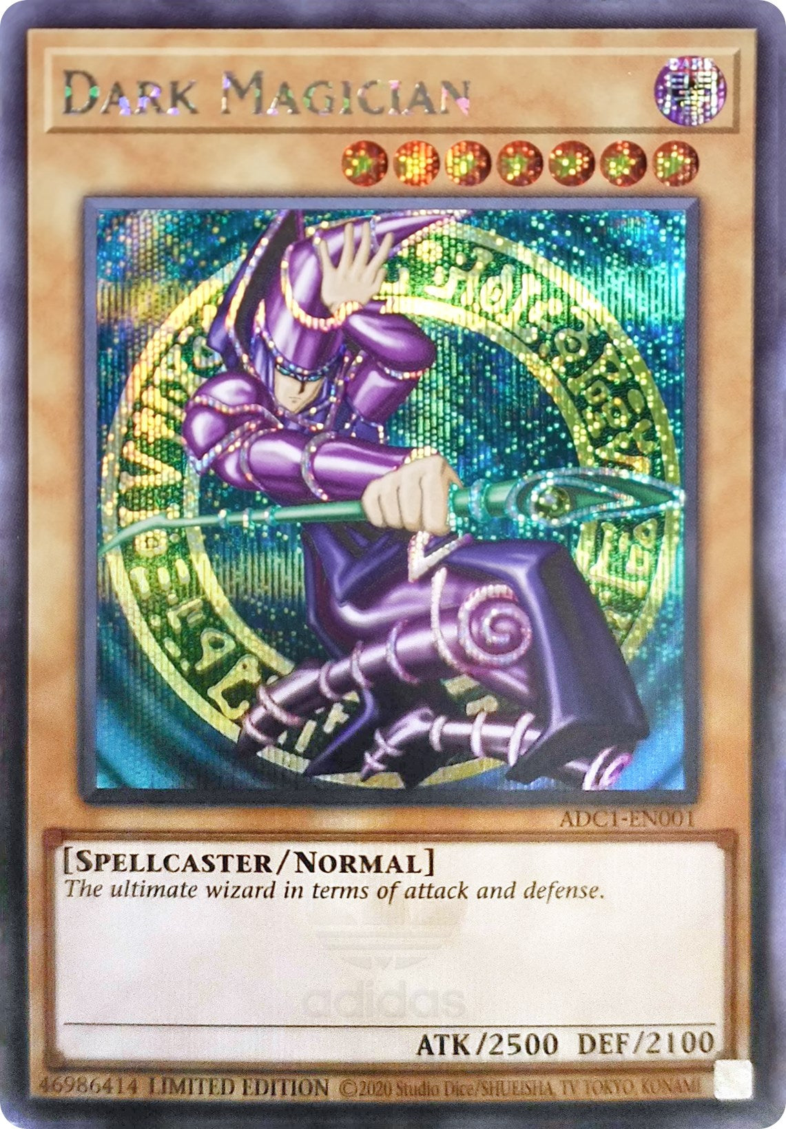 Dark Magician (Adidas Exclusive) [ADC1-EN001] Prismatic Secret Rare | Tables and Towers