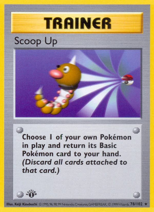 Scoop Up (78/102) (Shadowless) [Base Set 1st Edition] | Tables and Towers