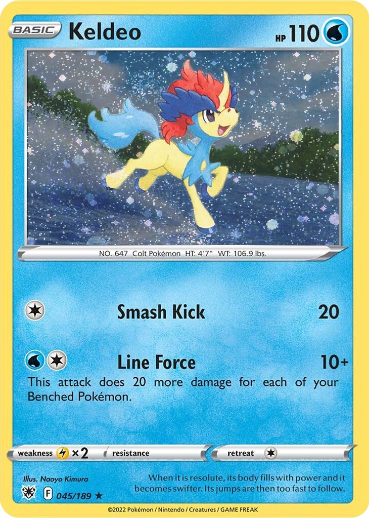 Keldeo (045/189) (Cosmos Holo) [Sword & Shield: Astral Radiance] | Tables and Towers