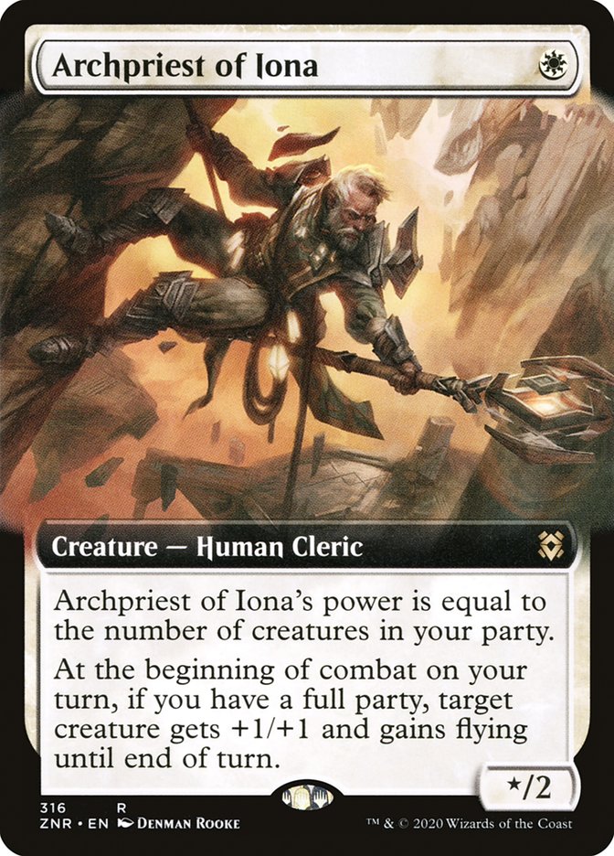 Archpriest of Iona (Extended Art) [Zendikar Rising] | Tables and Towers