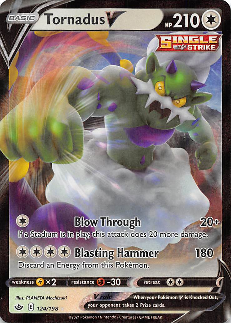 Tornadus V (124/198) [Sword & Shield: Chilling Reign] | Tables and Towers