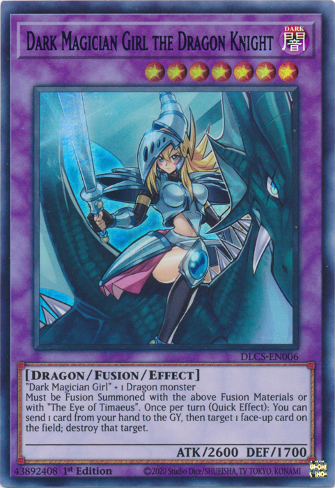 Dark Magician Girl the Dragon Knight (Green) [DLCS-EN006] Ultra Rare | Tables and Towers