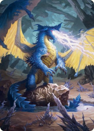 Blue Dragon Art Card [Dungeons & Dragons: Adventures in the Forgotten Realms Art Series] | Tables and Towers