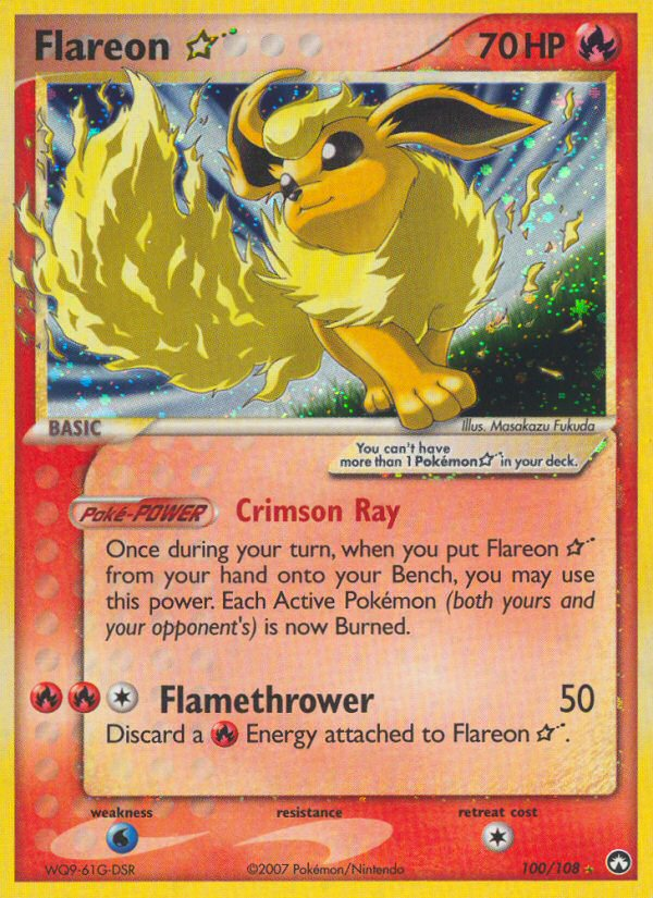 Flareon Star (100/108) [EX: Power Keepers] | Tables and Towers