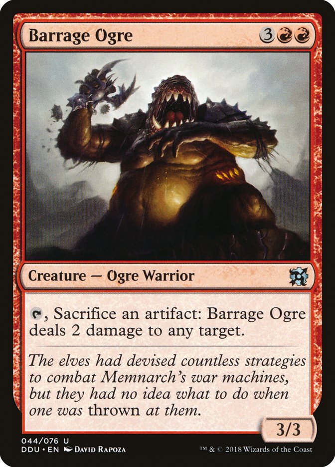 Barrage Ogre [Duel Decks: Elves vs. Inventors] | Tables and Towers