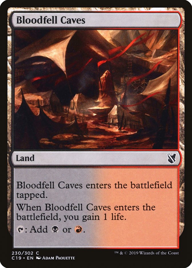 Bloodfell Caves [Commander 2019] | Tables and Towers