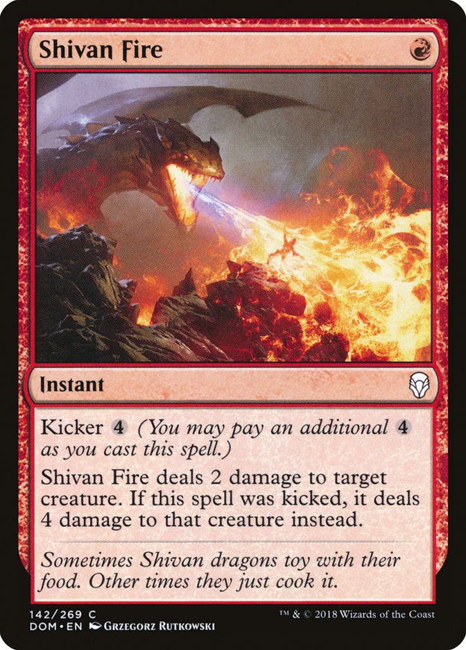 Shivan Fire [Dominaria] | Tables and Towers