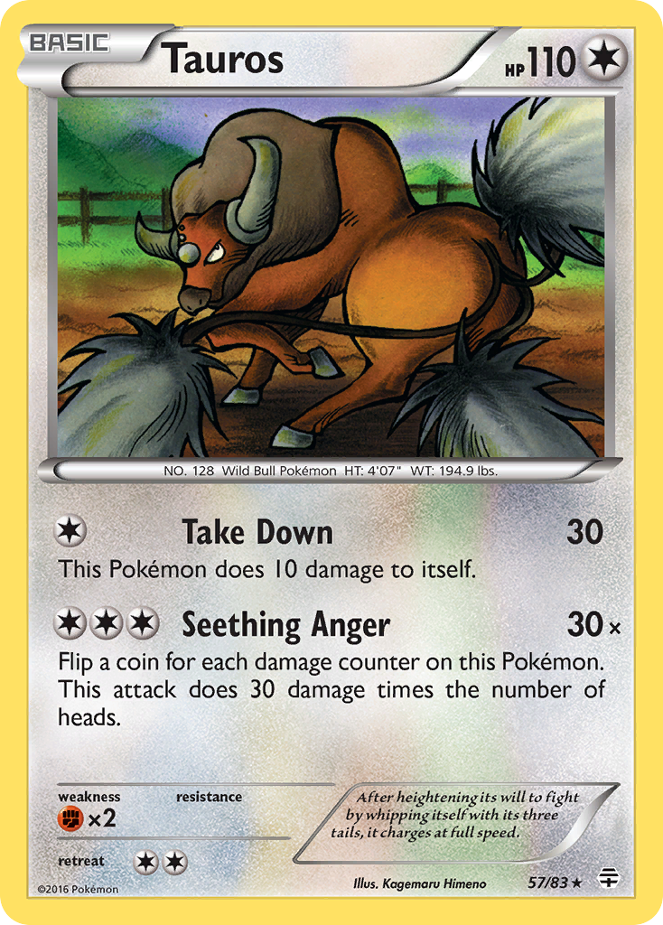 Tauros (57/83) [XY: Generations] | Tables and Towers