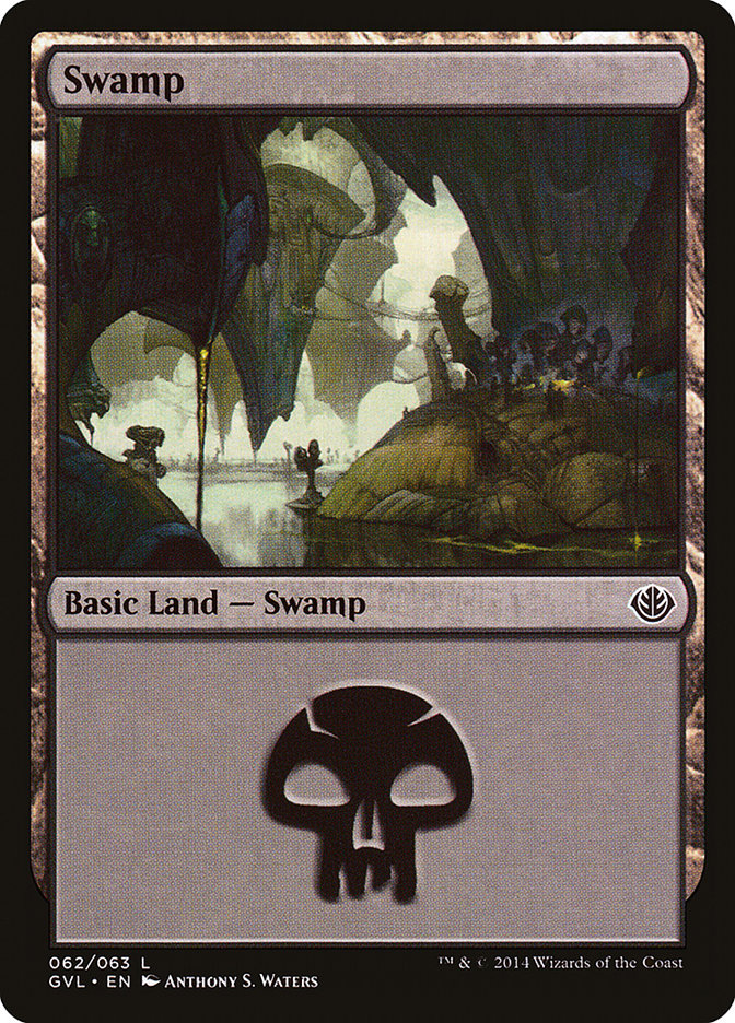 Swamp (62) (Garruk vs. Liliana) [Duel Decks Anthology] | Tables and Towers