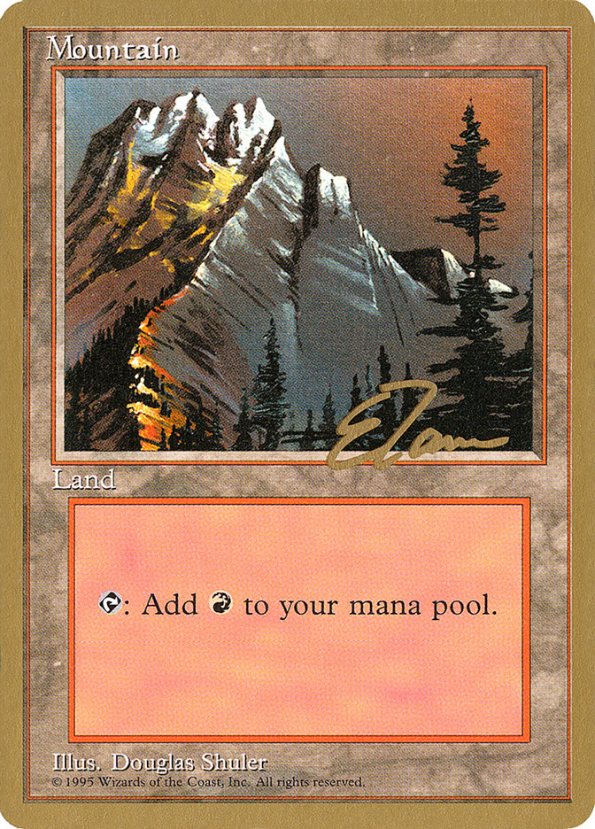 Mountain (et373) (Eric Tam) [Pro Tour Collector Set] | Tables and Towers