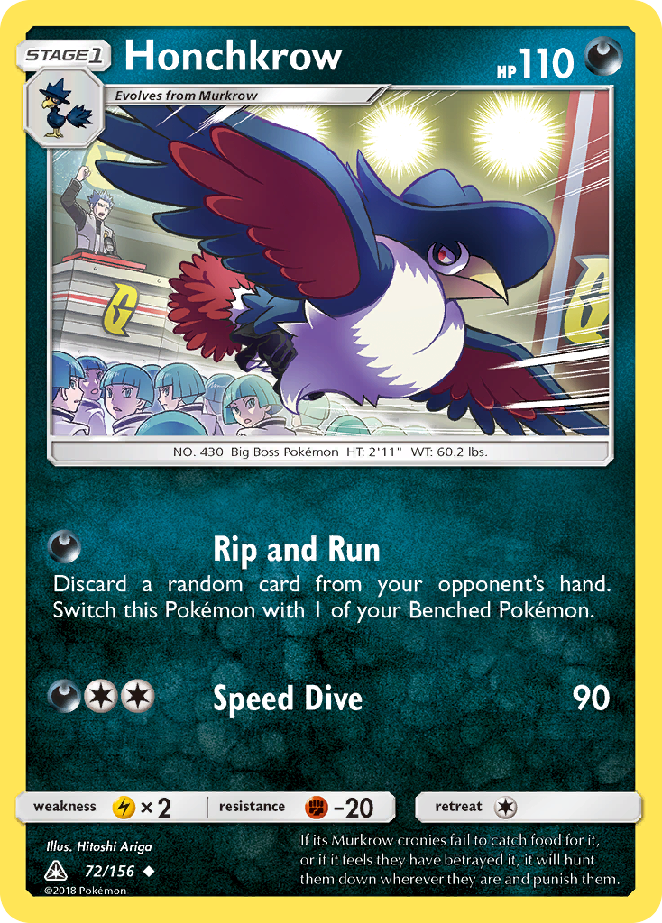 Honchkrow (72/156) [Sun & Moon: Ultra Prism] | Tables and Towers