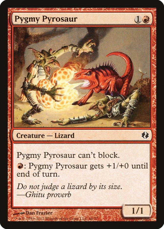 Pygmy Pyrosaur [Duel Decks: Venser vs. Koth] | Tables and Towers