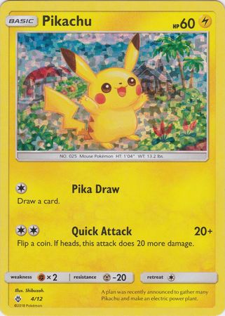 Pikachu (4/12) [McDonald's Promos: 2018 Collection] | Tables and Towers