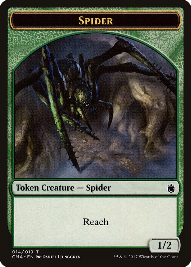 Spider Token [Commander Anthology Tokens] | Tables and Towers