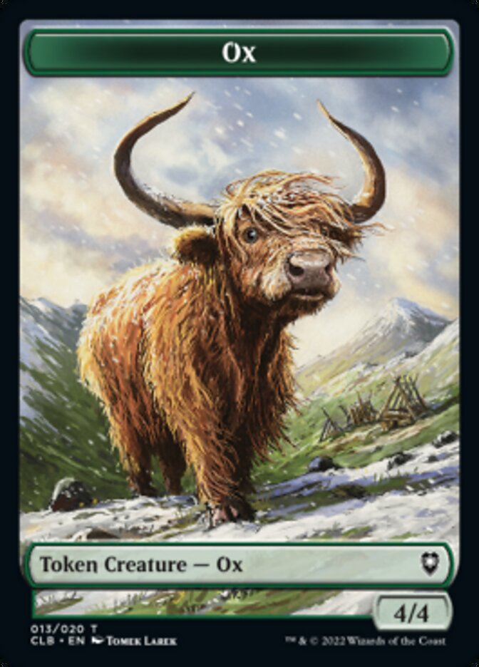 Ox Token [Commander Legends: Battle for Baldur's Gate Tokens] | Tables and Towers